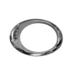 Left Front bumper insert Fog Lamp Ring Bezel; Chrome - FORD FUSION 2013-2016