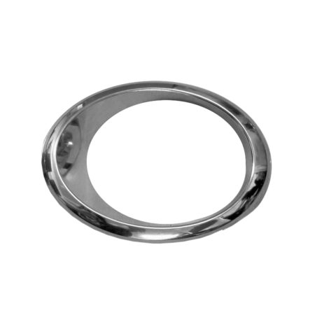 Left Front bumper insert ENERGI; Fog Lamp Ring Bezel; Chrome - FORD FUSION 2013-2016