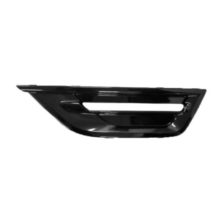 Left Front bumper insert SHO; Fog Lamp Opening Cover; Black - FORD TAURUS 2013-2019