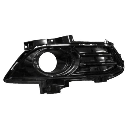 Right Front Bumper Insert ENERGI; Fog Lamp Bezel; w/Fog Lamps; Chrome Bezel - FORD FUSION 2013-2016