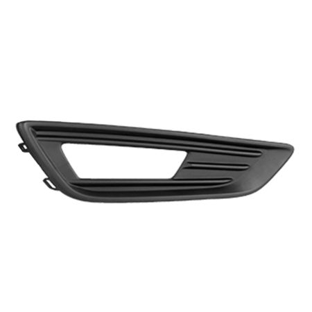 Right Front bumper insert SE; w/o Appearance Pkg; Fog Lamp Bezel; w/Fog Lamps - FORD FOCUS 2015-2018