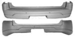 Rear bumper cover 4dr; NBX; prime; upper corners smoth/lower textured - FORD EXPLORER 2002-2004