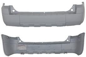 Rear bumper cover XLT|XLT SPORT; w/o No Boundries Pkg; w/Appearance Pkg; w/o hitch; prime - FORD ESCAPE 2005-2006