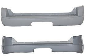 Rear bumper cover XLS|XLT; w/o backup sensor; prime - FORD EXPLORER 2006-2008