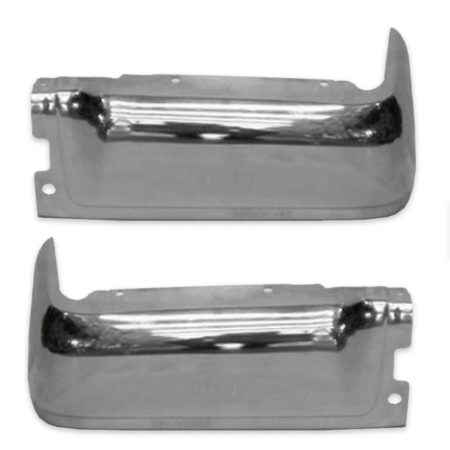 Rear Bumper Face Bar Styleside; w/o Rear Object Sensors; Chrome - FORD F-150 2009-2014