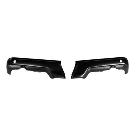 Rear bumper face bar RAPTOR; Bumper End Set; w/Parking Aid Sensor Holes; prime - FORD F-150 2017-2020