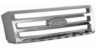 Grille assy XLT/Eddie Bauer; Chrome - FORD EXPEDITION 2007-2014
