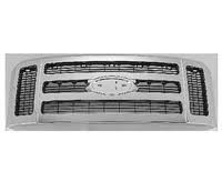 Grille assy XLT|LARIAT; Chrome - FORD F-350 SUPER DUTY 2008-2010