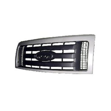 Grille assy FX4|STX; Textured Horizontal Bars; Smooth Frame; PTM - FORD F-150 2009-2014