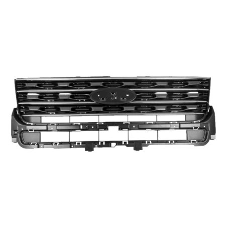 Grille assy BASE; Chrome/Dark Foundry - FORD EXPLORER 2016-2017