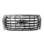 Grille assy Billet Style; Chrome No. 3 - FORD F-150 2015-2017