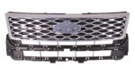 Grille assy PLATINUM; Satin Chrome - FORD EXPLORER 2016-2017