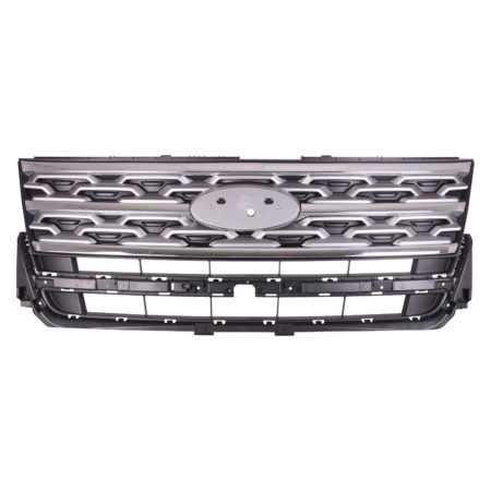 Grille assy LIMITED; Silver Gray & Chrome Mldg - FORD EXPLORER 2018-2019