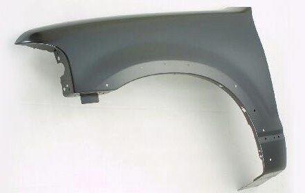 Left Front fender assy except Sport; w/wheel opening molding; w/o side repeater lamp; steel - FORD EXPLORER 2002-2005