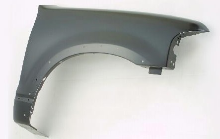 Right Front fender assy except Sport; w/wheel opening molding; w/o side repeater lamp; steel - FORD EXPLORER 2002-2005