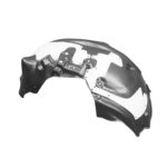 Left Front fender inner panel XLT; REGULAR CAB; MAT: PE/Vacuum Form; OEM: PET/Thermoform - FORD F-250 SUPER DUTY 2017-2019