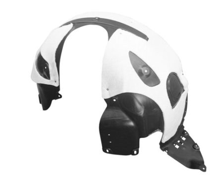 Left Front fender inner panel POLICE; MAT: PP/Injection; w/Ins. Foam; OEM: PP/Injection; w/Ins. Foam  - FORD POLICE INTERCEPTOR UTILITY 2016-2017