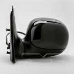 Left Mirror outside rear view Regular/Super Cab; Contour Type; Power; w/o Signal; w/Black Cover; PTM - FORD F-150 1997-2002