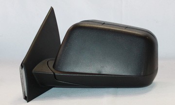 Left Mirror outside rear view w/o Memory; Flat Mount; Black - FORD EDGE 2007-2007