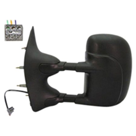 Left Mirror outside rear view Power; Telescoping Type - FORD E-150 2009-2014