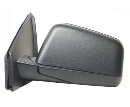 Left Mirror outside rear view Power; Foldaway; w/o Puddle Lamp; Textured Black - FORD EDGE 2008-2008