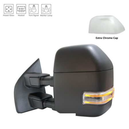 Left Mirror outside rear view Power; Man-Telescoping; w/o BLIS; w/o S/V Camera; w/o Spotlight - FORD F-450 SUPER DUTY 2017-2022