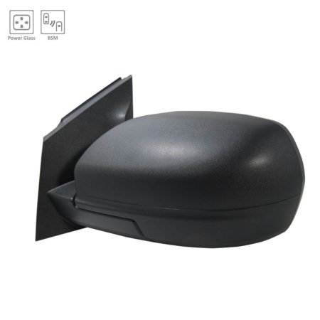 Left Mirror outside rear view Non-Heated; w/o Memory; w/Cover; Textured Black - FORD EDGE 2019-2019