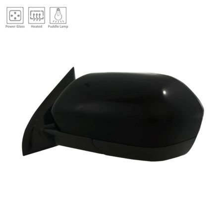 Left Mirror outside rear view w/o Signal Lamps; w/o BLIS; w/Cover; Black - FORD EXPEDITION 2019-2019