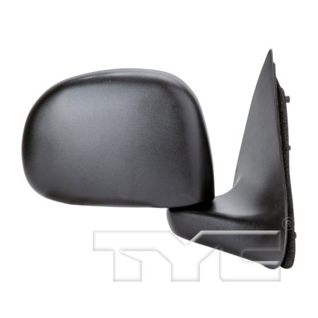 Right Mirror outside rear view manual; rectangular style; black; paint to match; to 2/11/02 - FORD F-150 1997-2002