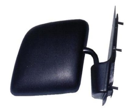 Right Mirror outside rear view manual foldaway paddle; flat; black - FORD E-350 ECONOLINE 1994-1998