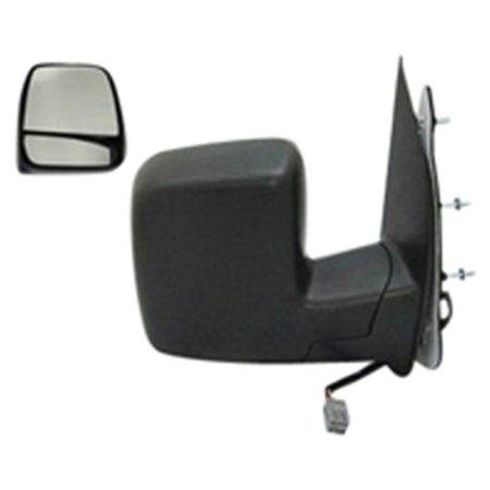 Right Mirror outside rear view power remote; dual glass mirror; w/o puddle lamp - FORD E-150 CLUB WAGON 2003-2005