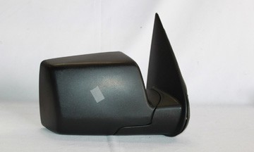 Right Mirror outside rear view Power; Heated; w/P/Lamps; One Piece Design; w/Cover; Black - FORD EXPLORER 2006-2010
