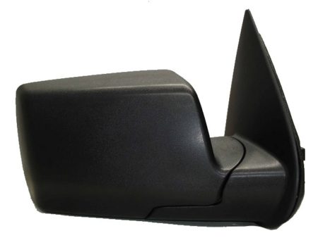 Right Mirror outside rear view Power; Non-Heated; w/Puddle Lamps; w/Cover; Black - FORD EXPLORER 2006-2010