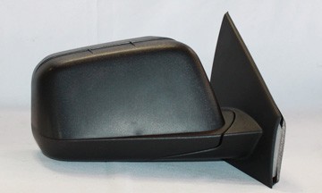 Right Mirror outside rear view w/o Memory; Flat Mount; Black - FORD EDGE 2007-2007