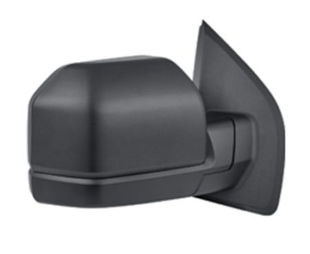 Right Mirror outside rear view Std Type; Power; Non-Heated; Man-Fold; Black - FORD F-150 2015-2018