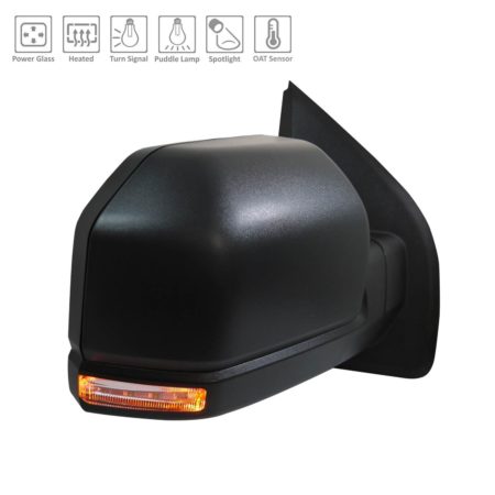 Right Mirror outside rear view RAPTOR; w/o Side View Camera; w/Signal Lamp; w/Spot Lamp; From 2-26-18 - FORD F-150 2018-2020