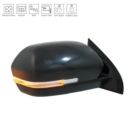 Right Mirror outside rear view w/Signal Lamps; w/o Side View Camera; w/BLIS; w/Cover; PTM - FORD EXPEDITION 2019-2020