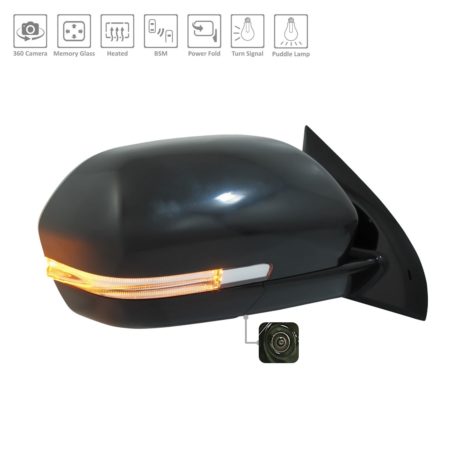 Right Mirror outside rear view w/Signal Lamps; w/Side View Camera; w/Cover; PTM - FORD EXPEDITION 2019-2021