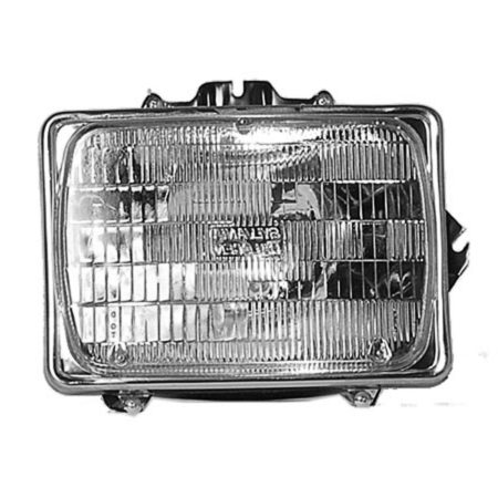 Right Headlamp assy sealed beam Halogen; Headlamp/Adjusting Ring/Retaining Ring - MERCURY TOPAZ 1984-1985