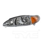 Left Headlamp assy composite 4dr sedan/4dr wagon - MERCURY TRACER 1997-1999