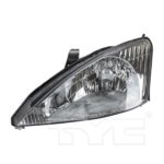 Left Headlamp assy composite except SVT; halogen - FORD FOCUS 2000-2002