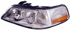 Left Headlamp assy composite w/HID - LINCOLN TOWN CAR 2003-2004