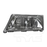 Left Headlamp assy composite except Marauder; To 8-7-03; w/o bulbs or sockets; bright - MERCURY GRAND MARQUIS 2003-2004