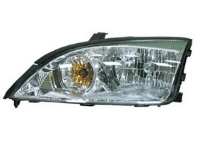 Left Headlamp assy composite except SVT; halogen; w/o bulbs or sockets - FORD FOCUS 2005-2007