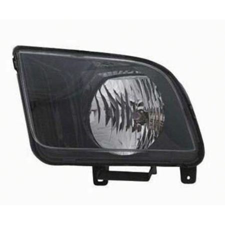 Left Headlamp Assy Composite Exc Shelby Gt500; Halogen - FORD MUSTANG 2007-2009