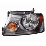 DRIVER SIDE HEAD LAMP; MEDIUM GRAY BACKGROUND;W/O CHROME; LIGHTDUTY 2007-2008
