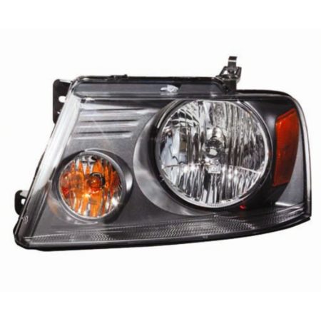 DRIVER SIDE HEAD LAMP; MEDIUM GRAY BACKGROUND;W/O CHROME; LIGHTDUTY 2007-2008