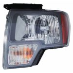 Left Headlamp assy composite From 5-1-10; Sterling Gray Trim - FORD F-150 2010-2010