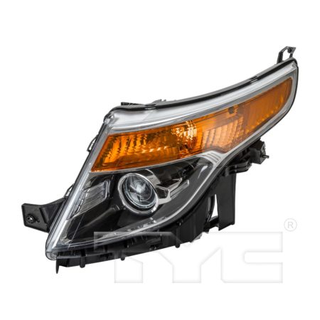 Left Headlamp assy composite Halogen; w/o Adjust - FORD EXPLORER 2011-2015