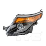 Left Headlamp assy composite SPORT; Halogen - FORD EXPLORER 2013-2015